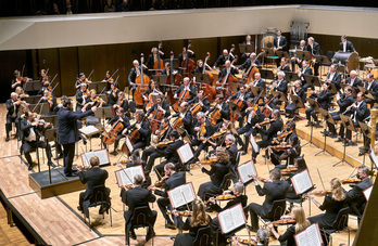 Gewandhausorchester Leipzig, en concierto.