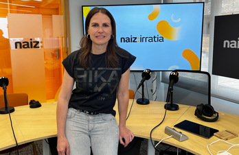 Anabel Arraiza NAIZ Irratiko estudioan