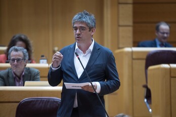 Gorka Elejabarrieta, portavoz de EH Bildu en el Senado español.