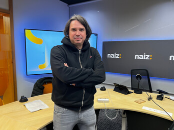 Aitor Uriarte NAIZ Irratiko estudio nagusian